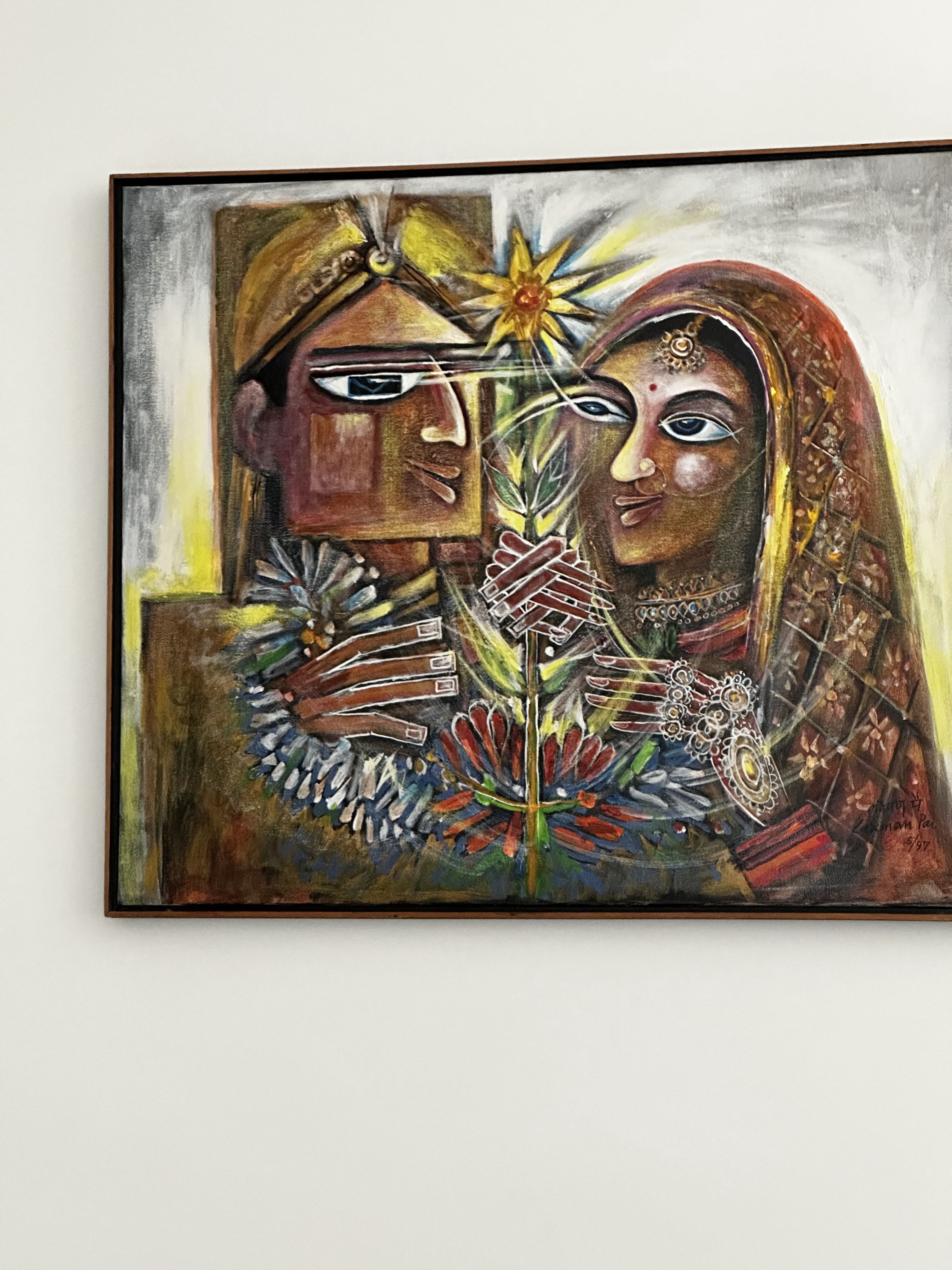 Purush & Prakriti — a couple portrait, c. 1994