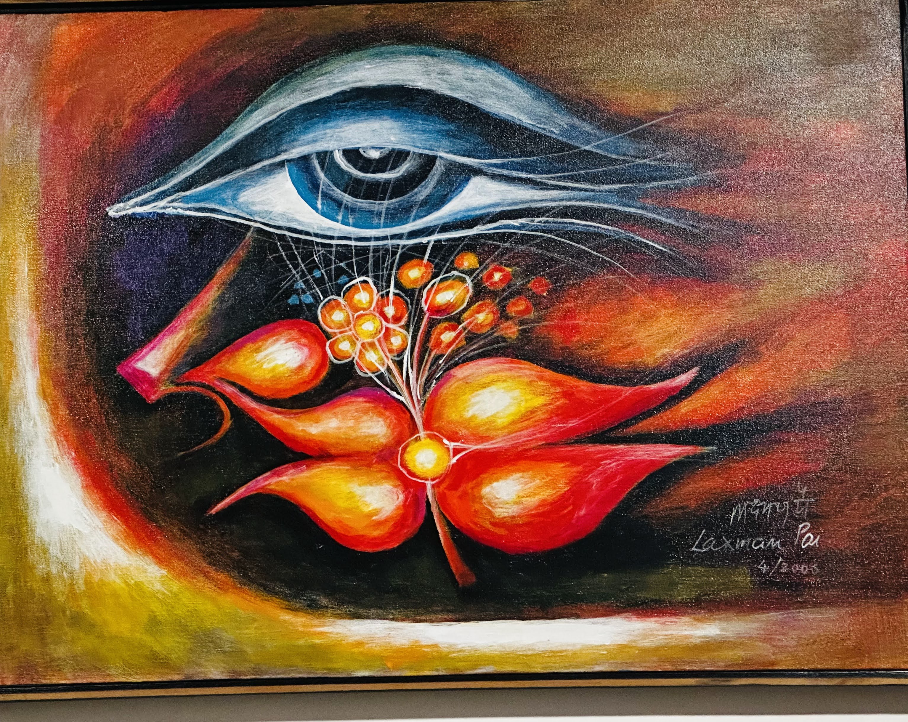 Eye and Flower — Spring Flowers series, April 2005