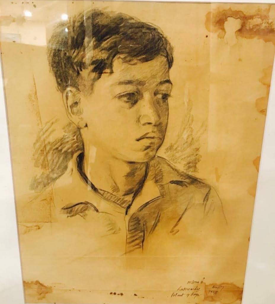 Portrait of Raya, the artist's brother — Bombay, 1948
