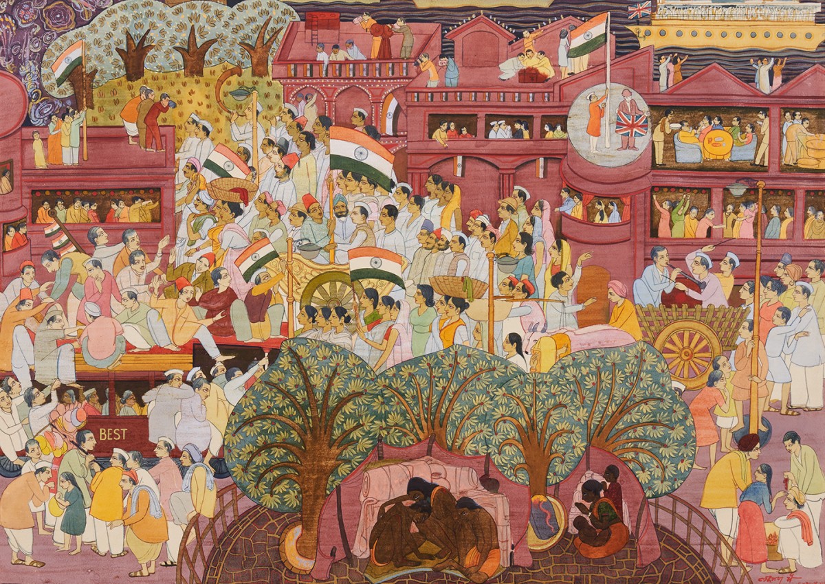 India's Independence — Laxman Pai, 1947